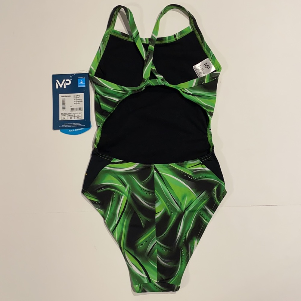 Michael Phelps SZ 26 Aqua Infinity One Piece Swimsuit Bathing Suit New D29 - Picture 4 of 15